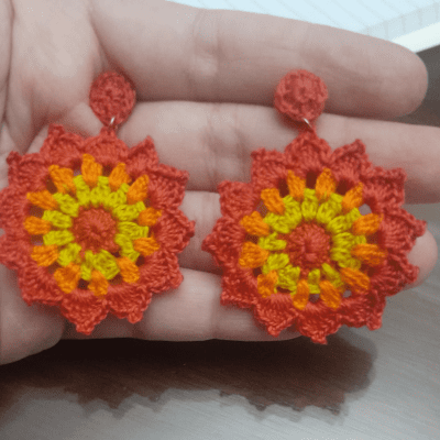 حلق كروشيه مميز جداا