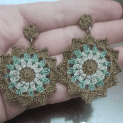 حلق كروشيه مميز جداا