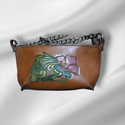 Women's bag made of natural leather