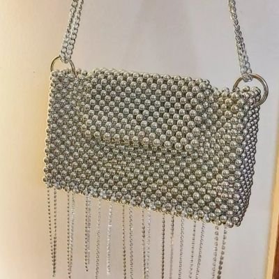 Strass silver bag