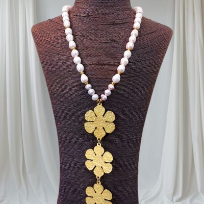  عقد من احجار اللؤلؤ الطبيعى 