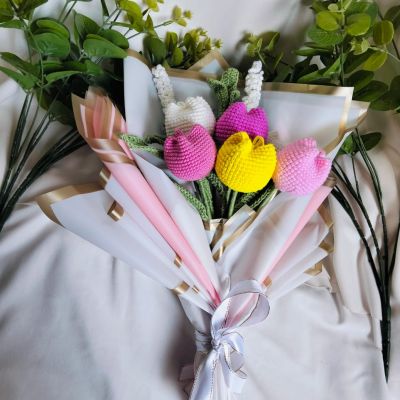 بوكيه ورد كروشيه