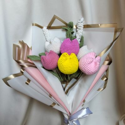 بوكيه ورد كروشيه