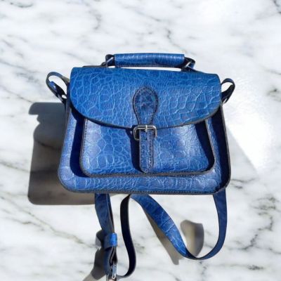 شنطه حريمى جلد طبيعى هاندميد 