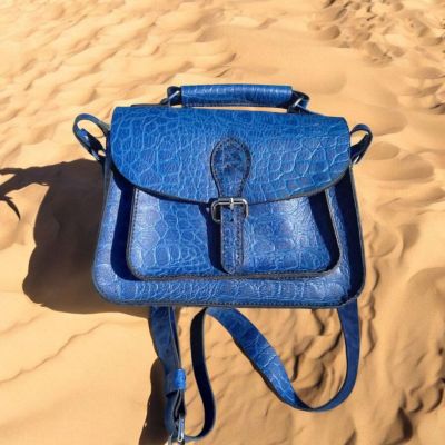 شنطه حريمى جلد طبيعى هاندميد 