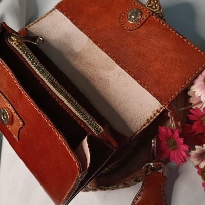  بروتفيه حريمى جلد طبيعي 