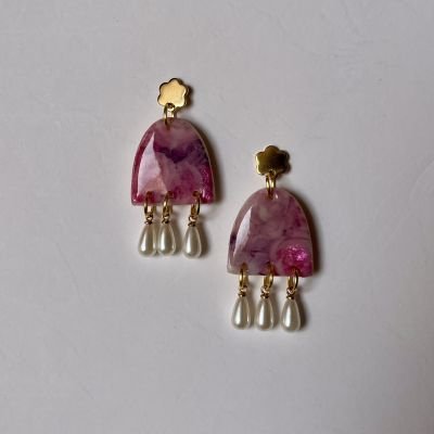 حلق ورد بينك 🩷🌸