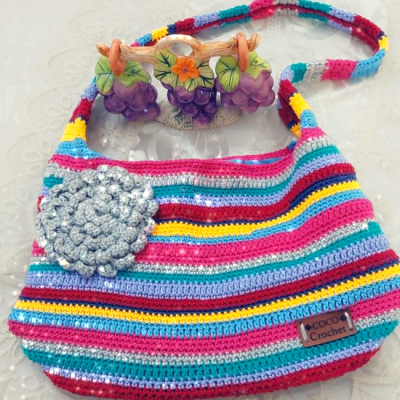 شنطة كروشية مميزة جداا