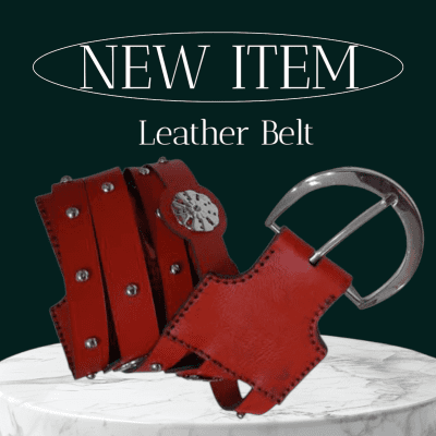 حزام جلد طبيعي 