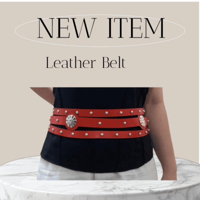 حزام جلد طبيعي 