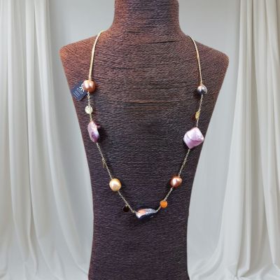 عقد من احجار اللولى  الشل بيرل 