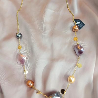 عقد من احجار اللولى  الشل بيرل 