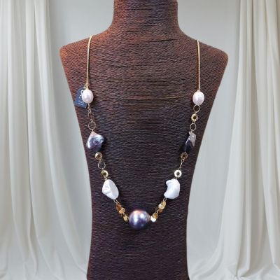 عقد من احجار اللولى  الشل بيرل 