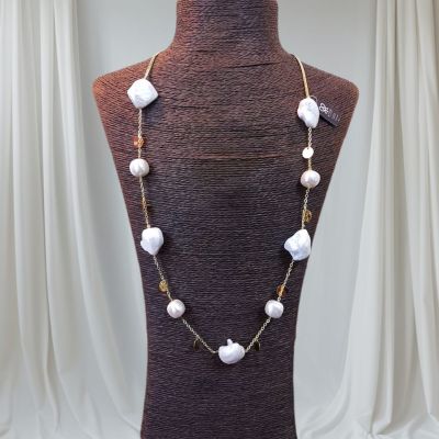 عقد من احجار اللولى  الشل بيرل 