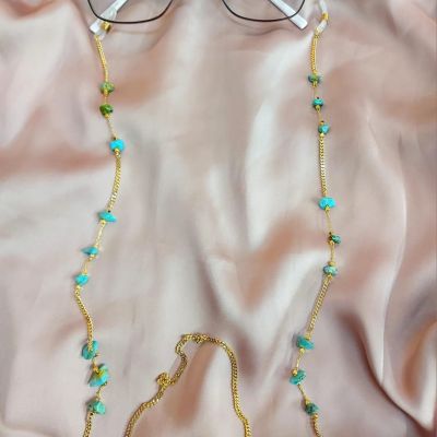 سلسله نظاره من الدهب الصينى الجولد باحجار متنوعه