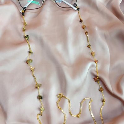سلسله نظاره من الدهب الصينى الجولد باحجار متنوعه