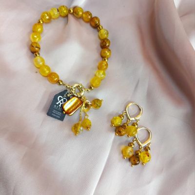 اسوره وحلق من احجار العقيق 