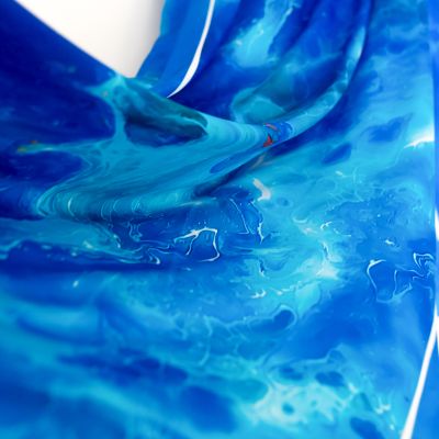 Azure breeze - silk satin 