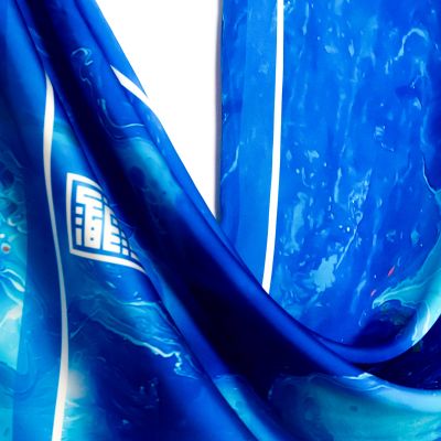 Azure breeze - silk satin 