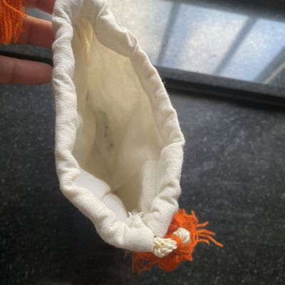 كيس قماش هدايا مطرز 