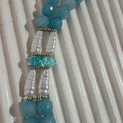 Baby blue necklace 