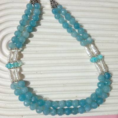 Baby blue necklace 