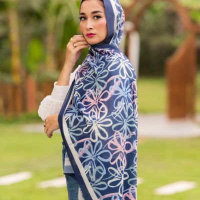 Midnight bloom - chiffon 