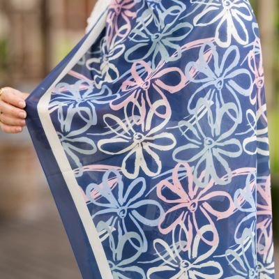 Midnight bloom - chiffon 