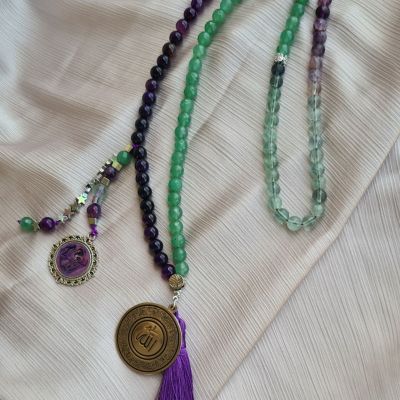 Natural fluorite rosary.
