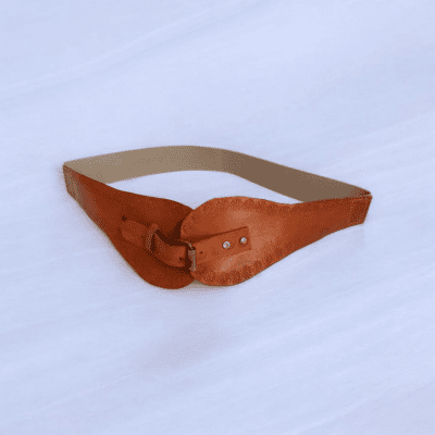 حزام حريمى جلد طبيعى هاندميد 