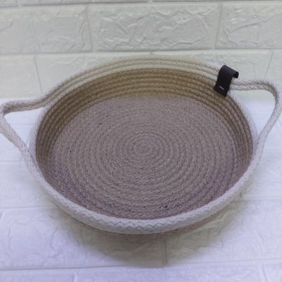 مجموعه من باسكت منظم من حبال الخيش 