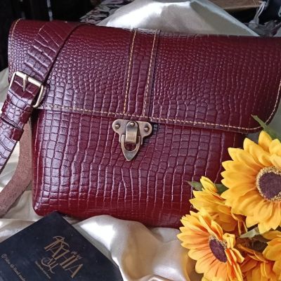 شنطة كروس جلد طبيعي 