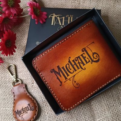 محفظة رجالي جلد طبيعي 