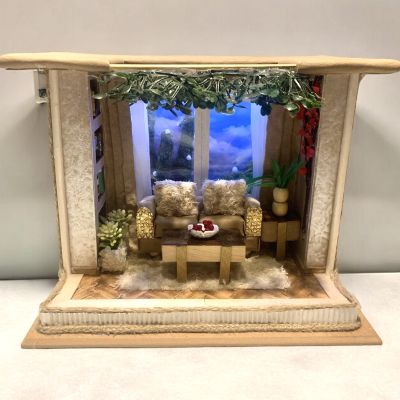 غرفة جلوس دافئة