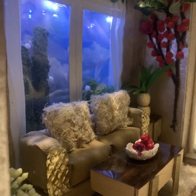 غرفة جلوس دافئة