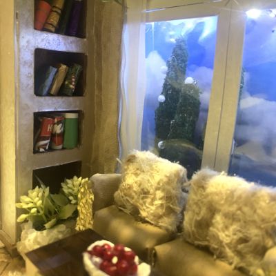 غرفة جلوس دافئة