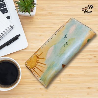  Colourful Genuine leather long wallet 