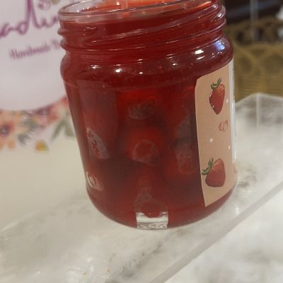 شمعة مربى الفراولة