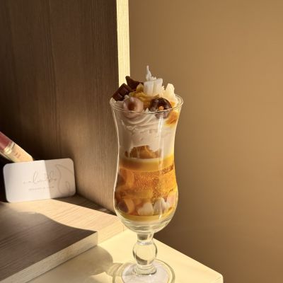 شمعة جلو جلاس