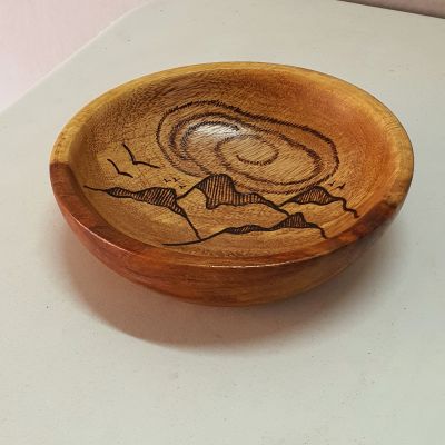 طبق جداري حرق يدوي