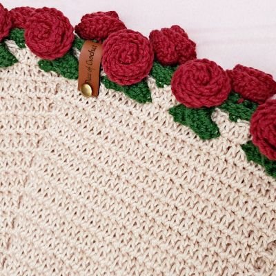 مفرش كروشية بورد الجورى 