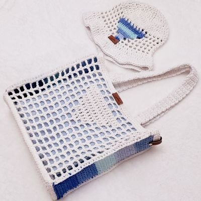 طقم شنطة صيفية مع طقية