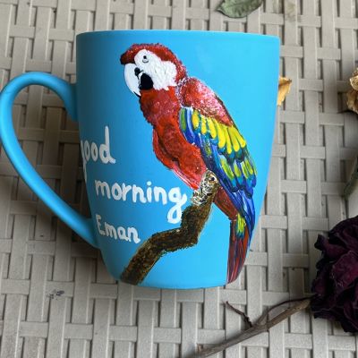 رسم يدوي علي المجات