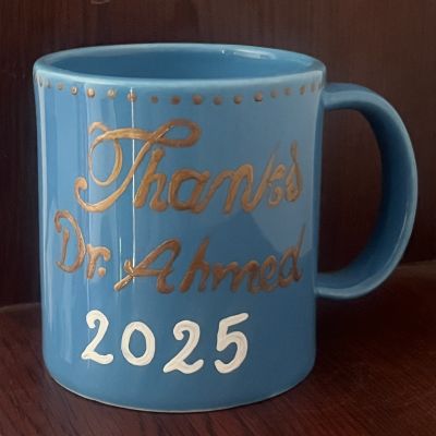 رسم يدوي علي المجات