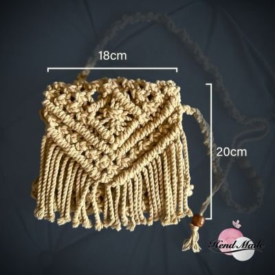 Macramé cross bag