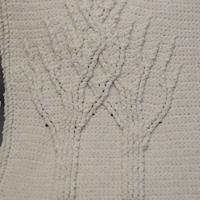 Trees and Flowers crochet Blanket