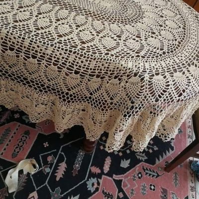 مفرش سفرة بيضاوي