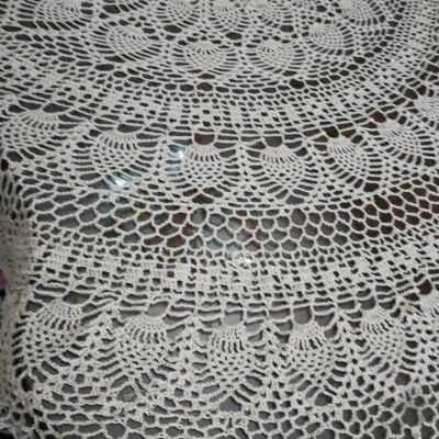 مفرش سفرة بيضاوي