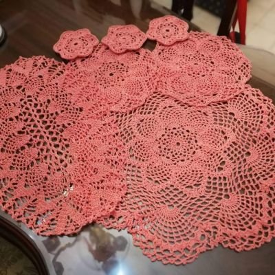 طقم مفارش لغرفة نوم برتقالي 