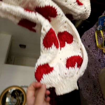 Heart Squares Cardigan